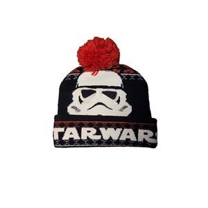 STAR WARS Beanie Knit Hat One Size Youth STORM TROOPER